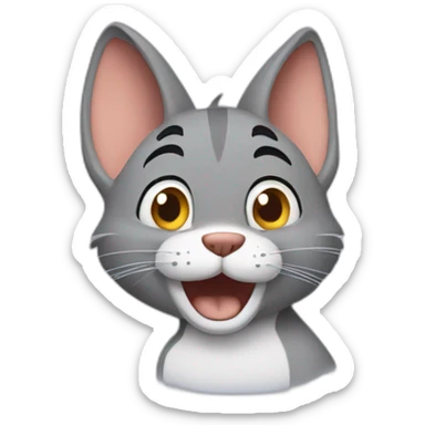 Tom from tom and jerry  sticker
