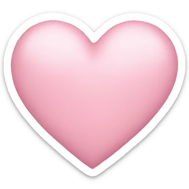 light pink heart sticker