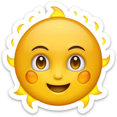 brilho amarelo sticker