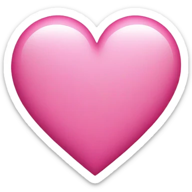 Pink heart sticker