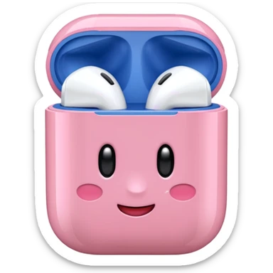 Kirby Airpods sticker