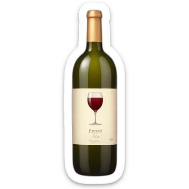 Wine bottle sticker