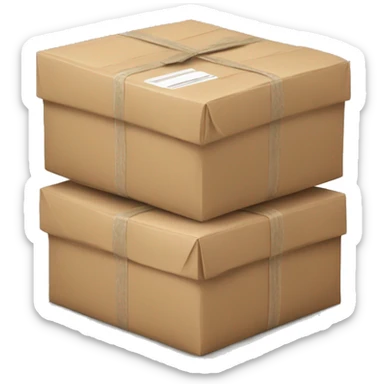 packages stacked up sticker