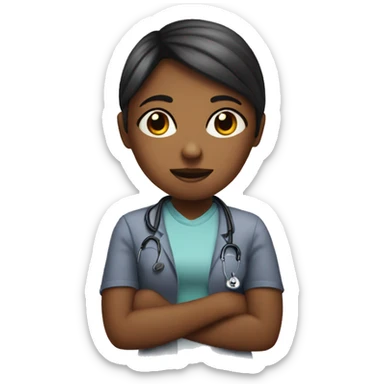 a girl at a psychiatrist's appointment sticker