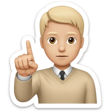 POINTING FINGER DIRECTLY TO CAMERA sticker