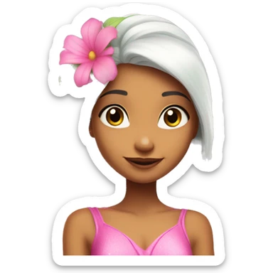 Flora the latina fairy of nature in her enchantix fairy pink clothing winx club sticker