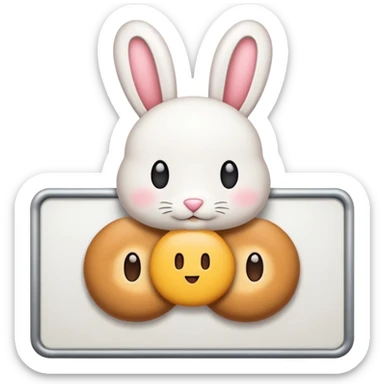 make a white billboard with the text “bun you” inside lt sticker