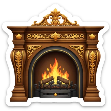 fireplace mantle sticker