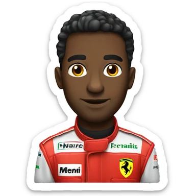 black f1 ferrari sticker