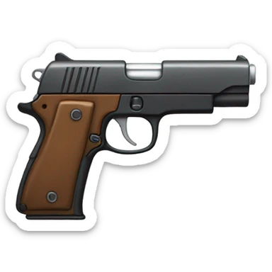 A gun emoji￼ sticker