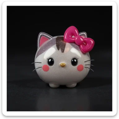 cute and shiny object with a heart accent sticker