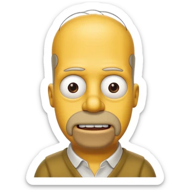 Homer simson sticker