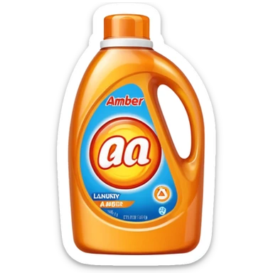 Amber laundry detergent  sticker