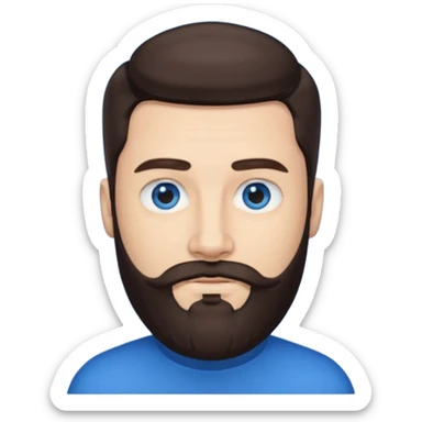 square royale beard sticker