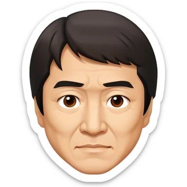 Jackie chan portrait  sticker