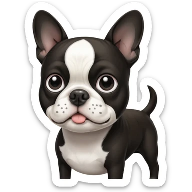boston terrier sticker