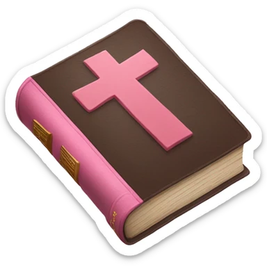 Bible pink sticker