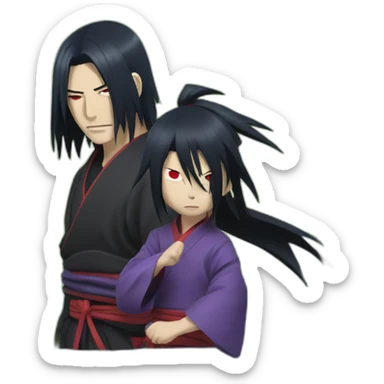 Itachi with susano sticker