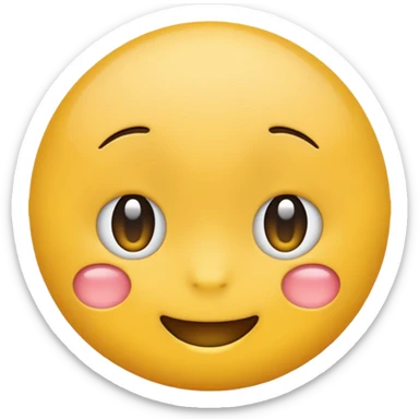 shy emoji sticker
