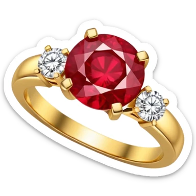 glitter rubi diamond married ring sticker