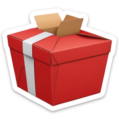 Takeaway Food Box red sticker