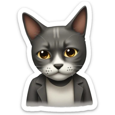 Gato fumando sticker