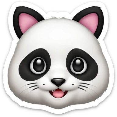 CAT MIXED WITH PANDA TWITCH EMOTES sticker