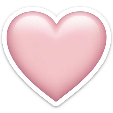 Light pink heart sticker