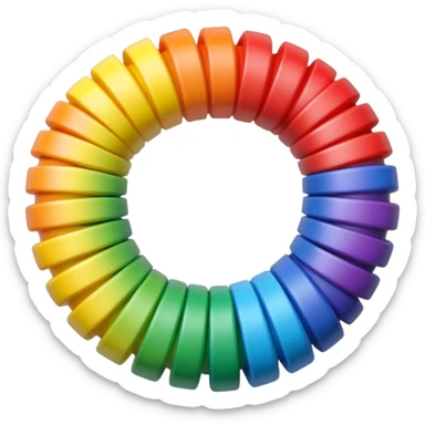 toy spring of plastic sticker