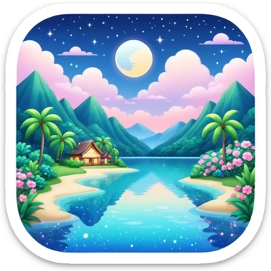gorgeous beautiful sparkly aesthetic full scenic SCENERY sticker