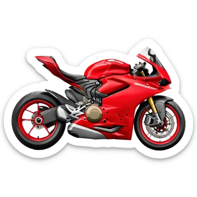 Ducati Panigale (Sportbike) - Ducati Panigale V4 (Model Year: 2022) (Iconic colour: Red) sticker