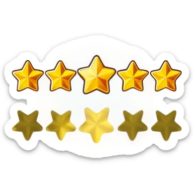 five stars sticker