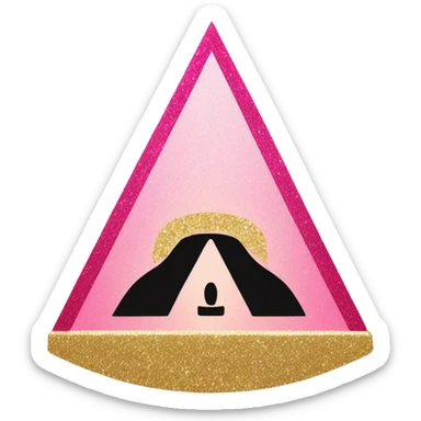 Pink ombre French Revolution guillotine with glitter  sticker