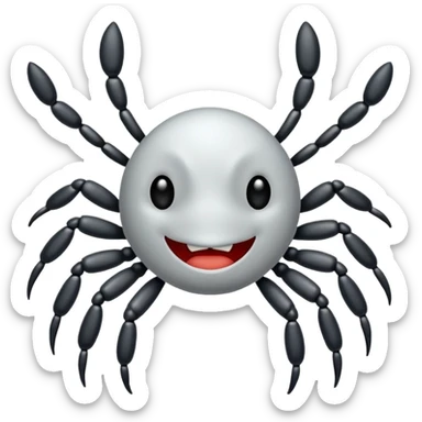 white tick with a blue background in a round shape sticker