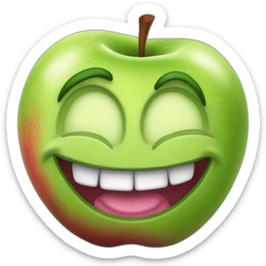 trollface apple artstyle sticker