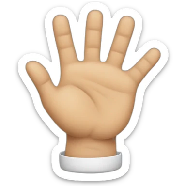 hand-with-crossed-thumb-and-forefinger sticker