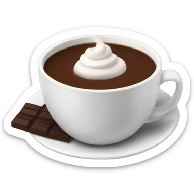 Hot chocholate sticker