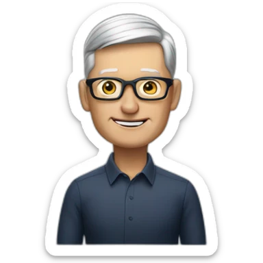 Tim Cook making presentation sticker