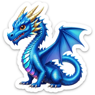 blue dragon  sticker