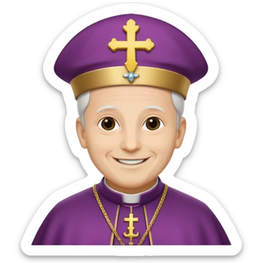 Make me a archbishop zucchheto sticker