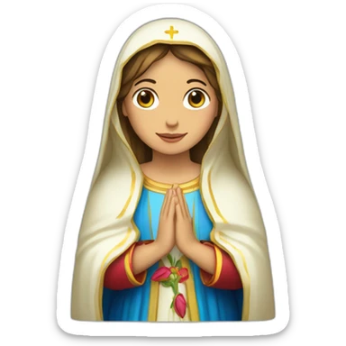 La virgen de Lourdes sticker