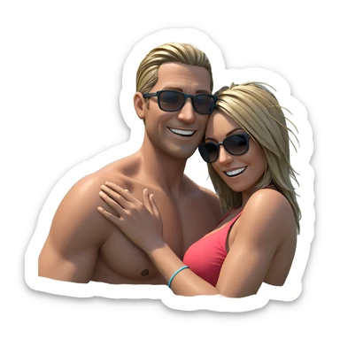 summer fun by the water sticker