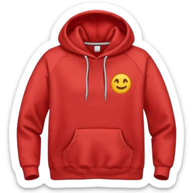 a red hoodie sticker