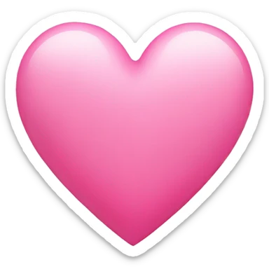 Pink heart sticker
