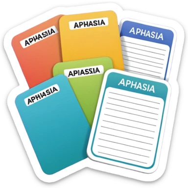 Aphasia patient cards sticker
