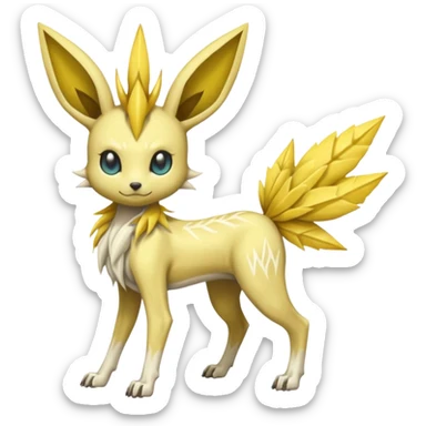 Skeletal Skinny Jolteon-Meloetta-Manectric-fusion sticker