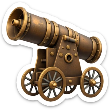 ship cannon  sticker
