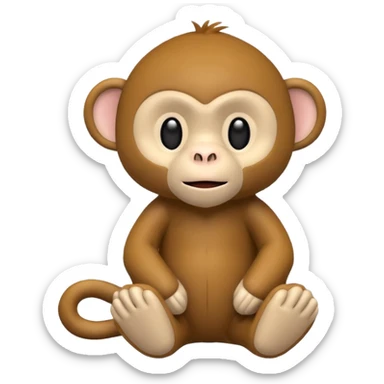 The ikea monkey stuffed toy sticker