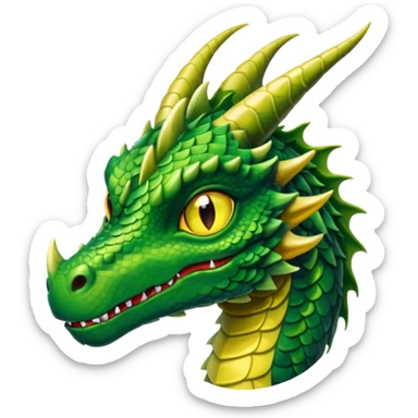 Rhaegal from Games of throne character face only front face sticker