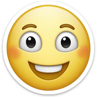 Happy face with dimples sticker